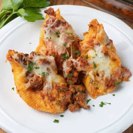 Stuffed Shells with Meat Sauce