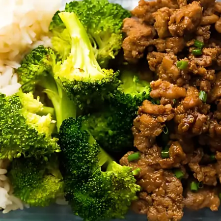 Korean Turkey with Broccoli & Rice